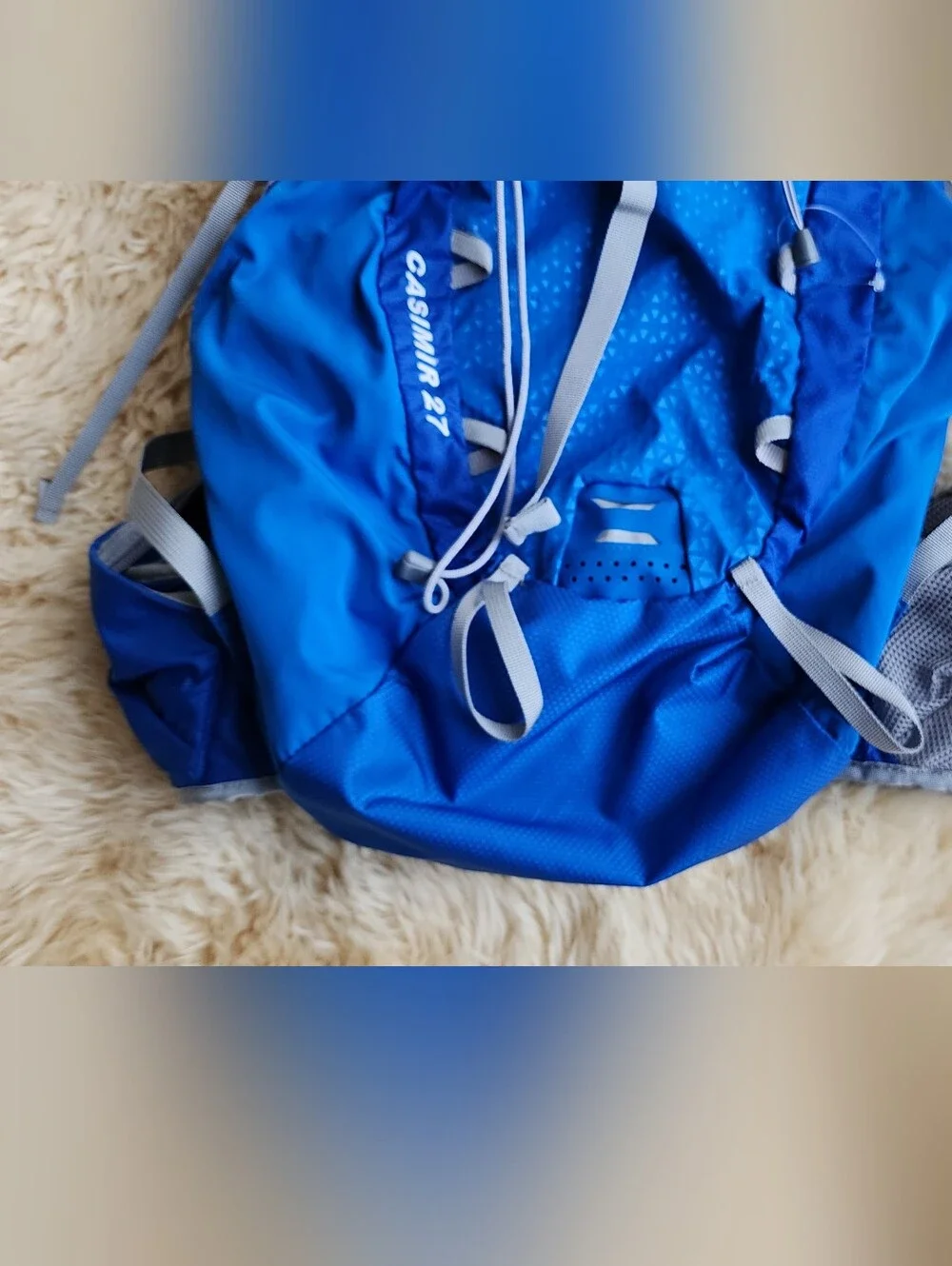 The North Face Blue Casimir Daypack with Gray Accents